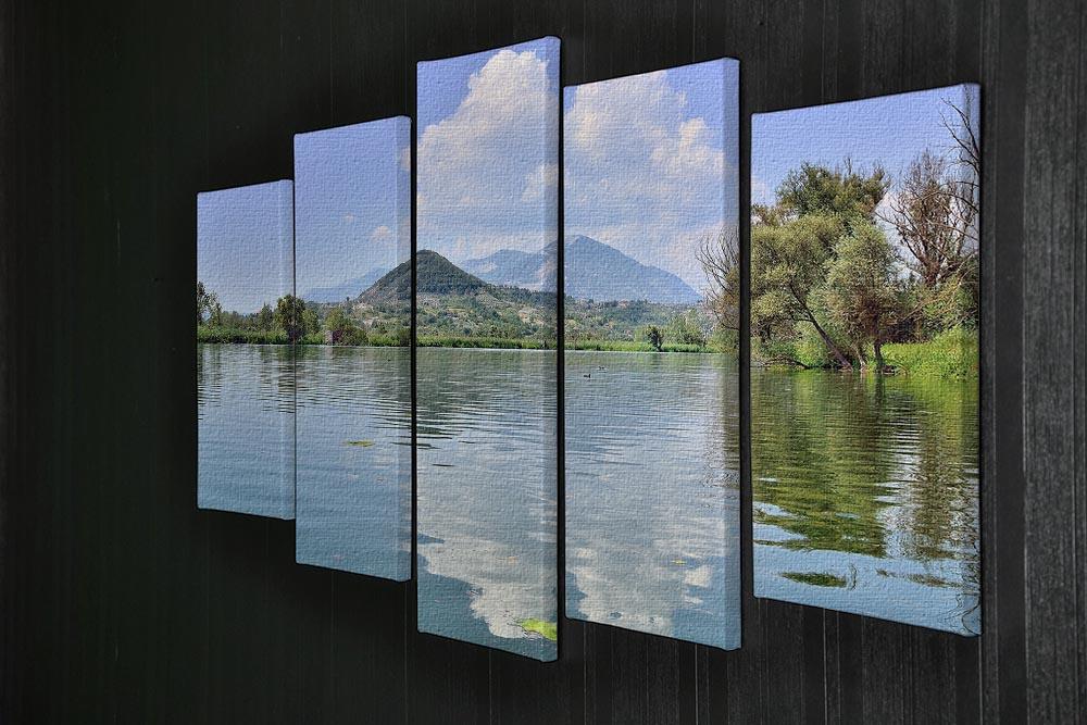 Lake of Posta Fibreno 5 Split Panel Canvas  - Canvas Art Rocks - 2