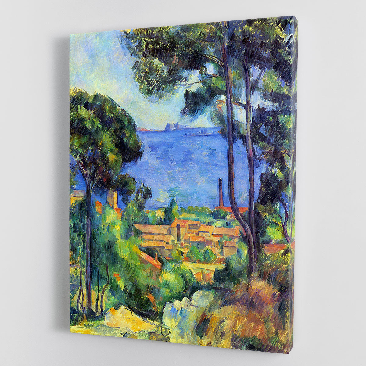 Land scape by Cezanne Canvas Print or Poster - Canvas Art Rocks - 1