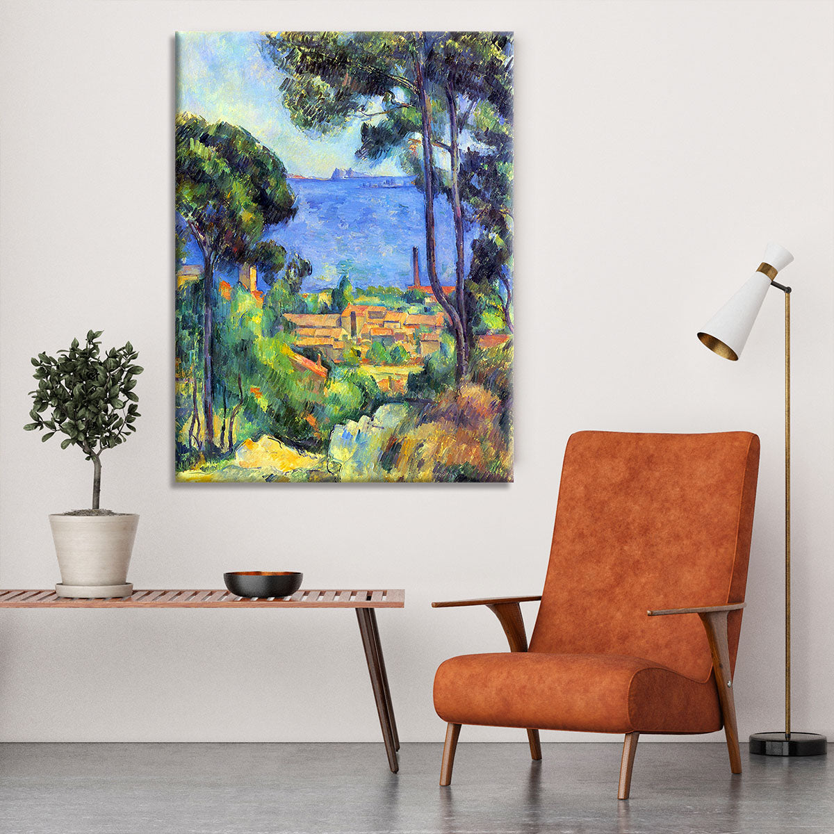 Land scape by Cezanne Canvas Print or Poster - Canvas Art Rocks - 6