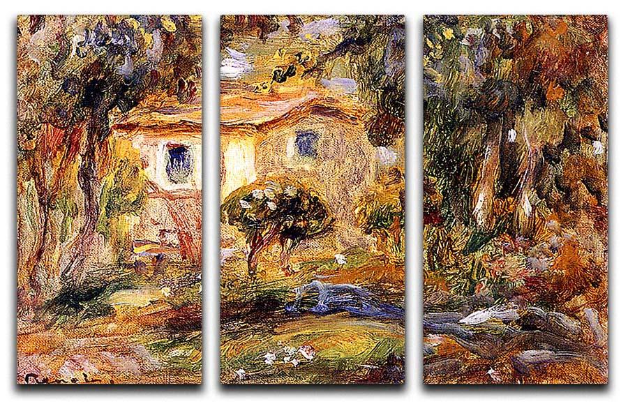 Landscape1 by Renoir 3 Split Panel Canvas Print - Canvas Art Rocks - 1