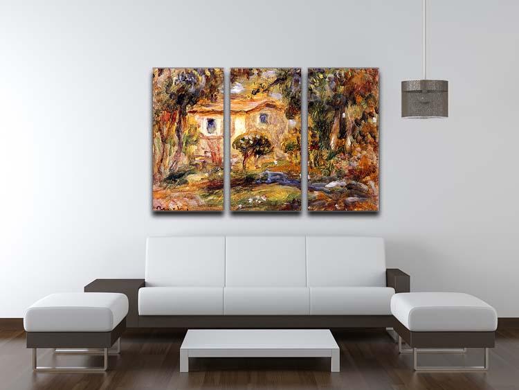 Landscape1 by Renoir 3 Split Panel Canvas Print - Canvas Art Rocks - 3