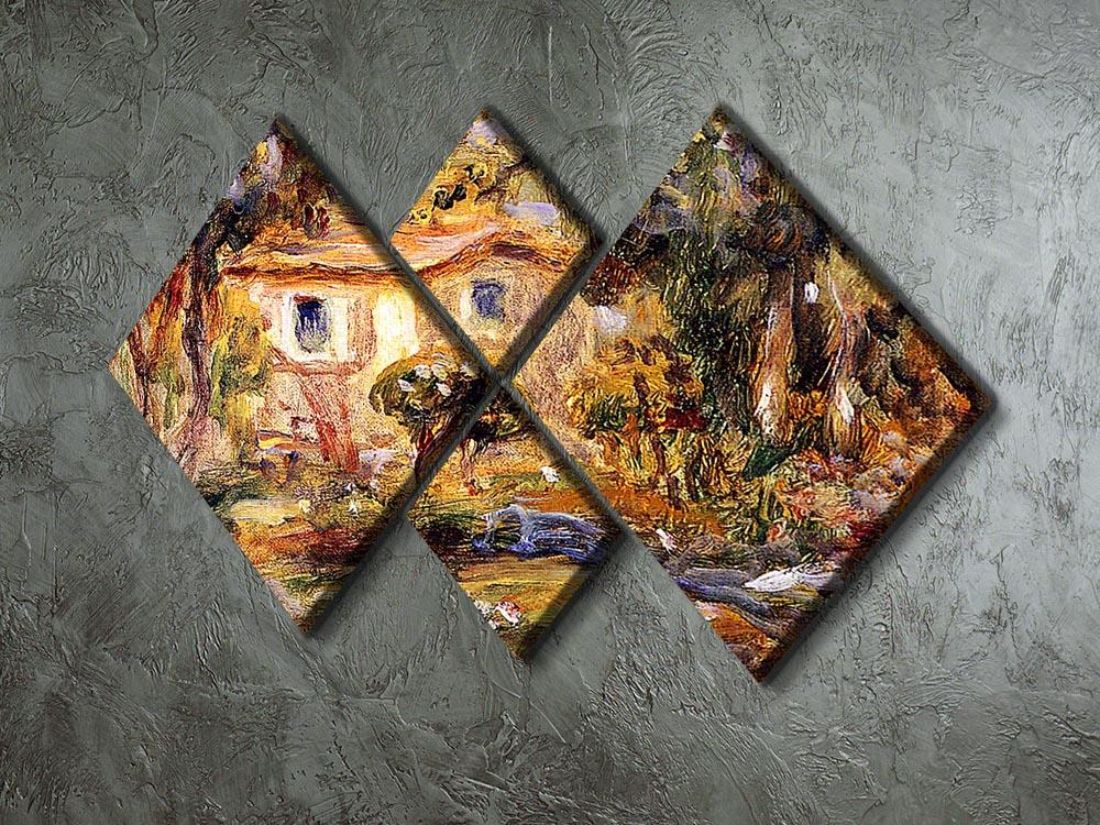 Landscape1 by Renoir 4 Square Multi Panel Canvas - Canvas Art Rocks - 2