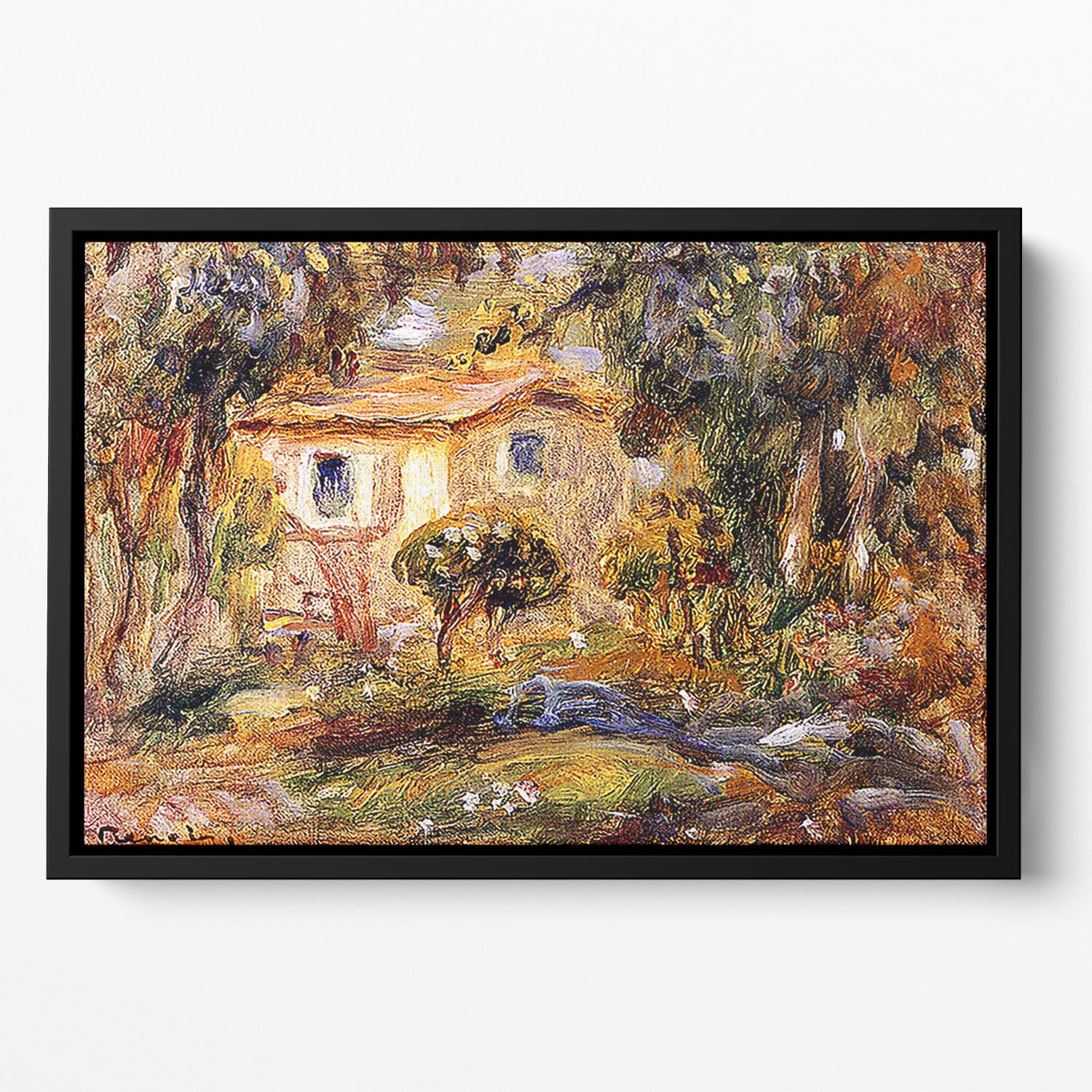 Landscape1 by Renoir Floating Framed Canvas