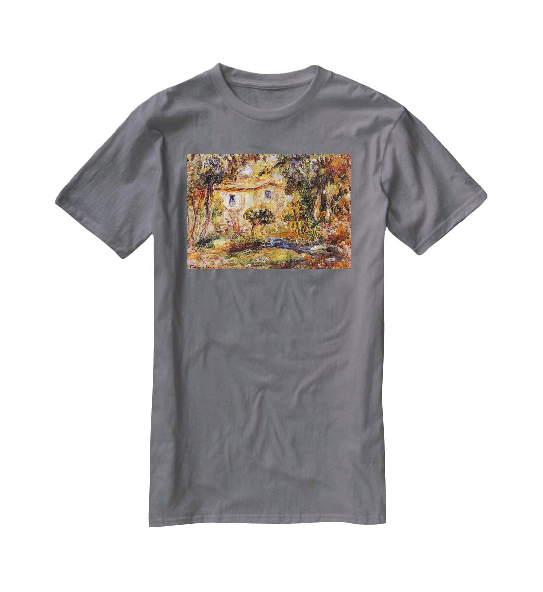 Landscape1 by Renoir T-Shirt - Canvas Art Rocks - 3