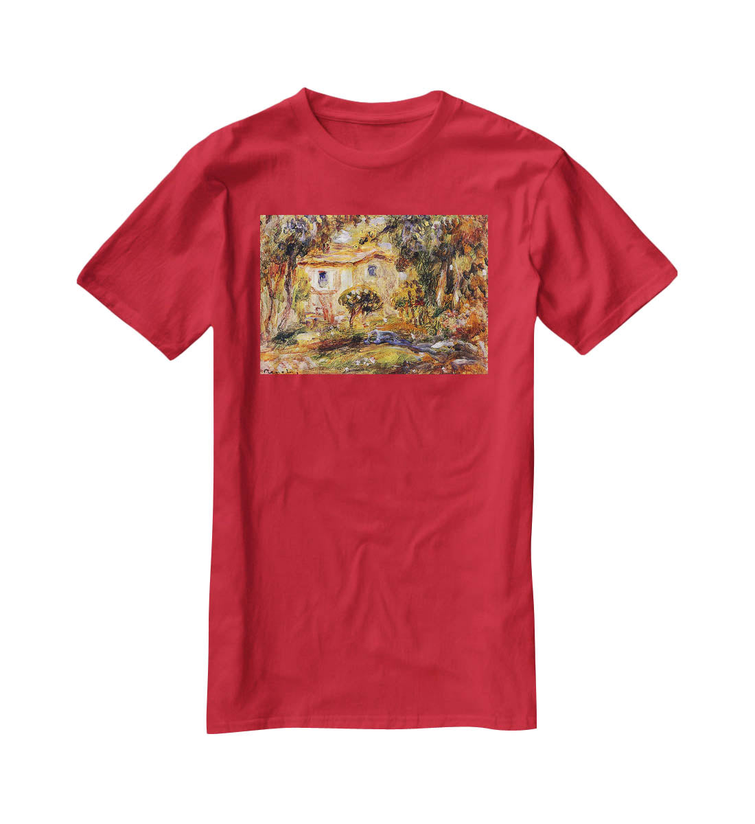 Landscape1 by Renoir T-Shirt - Canvas Art Rocks - 4