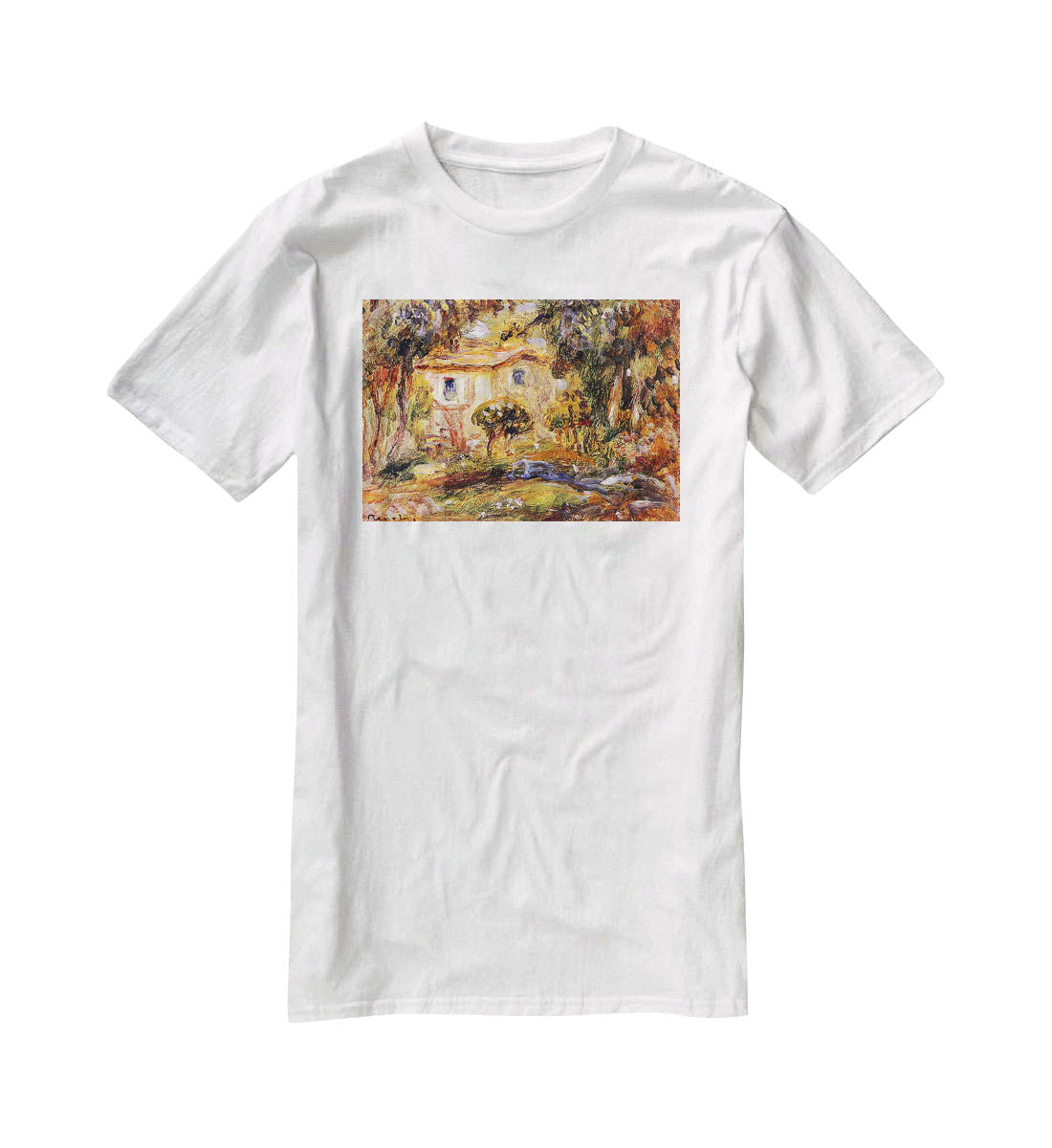 Landscape1 by Renoir T-Shirt - Canvas Art Rocks - 5