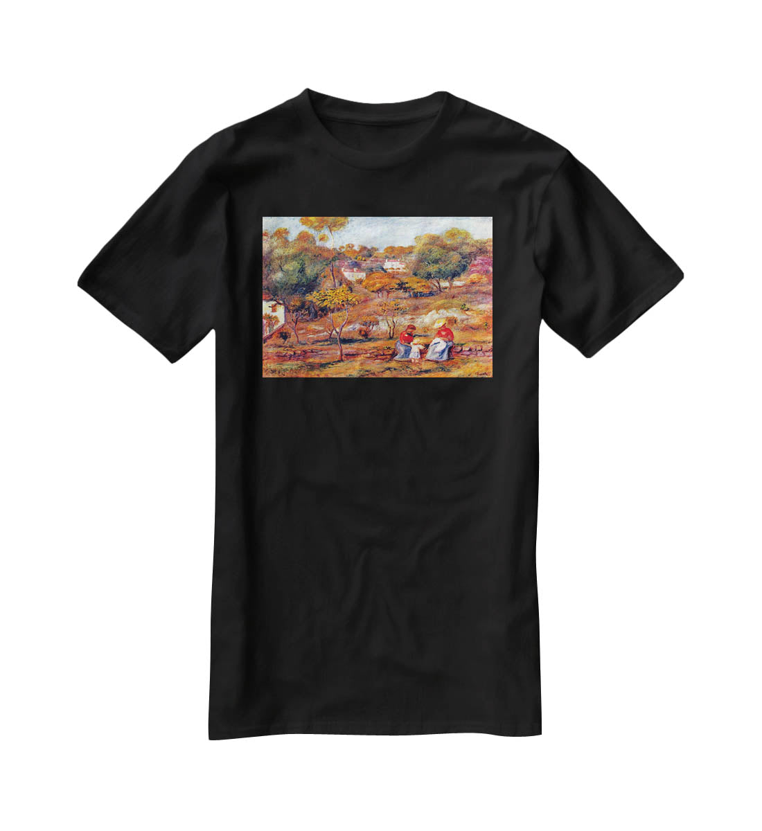 Landscape at Cagnes by Renoir T-Shirt - Canvas Art Rocks - 1