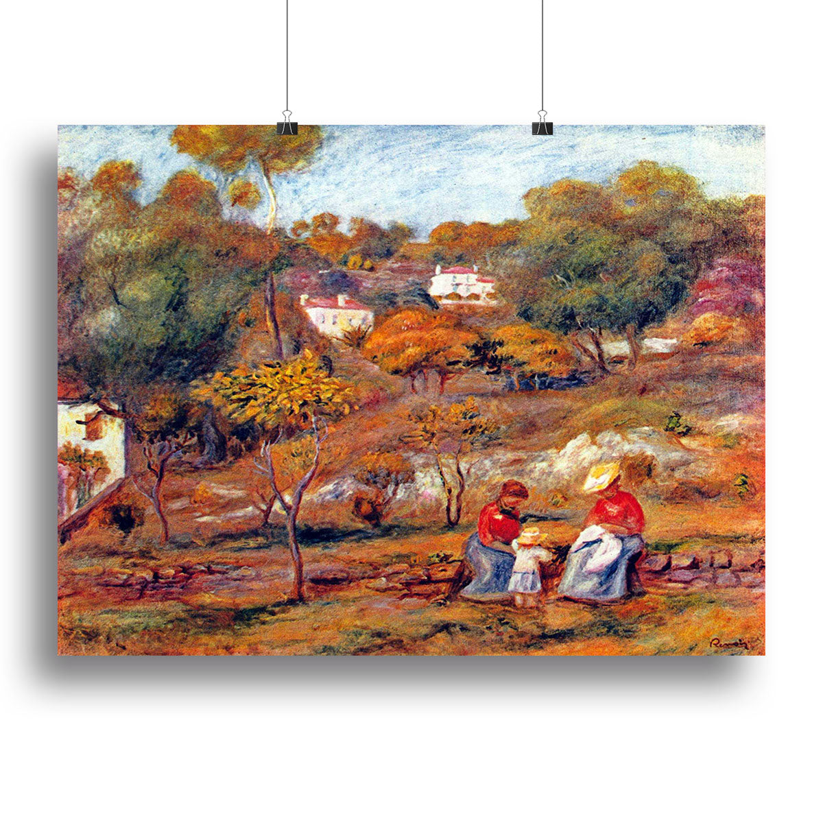 Landscape at Cagnes by Renoir Canvas Print or Poster - Canvas Art Rocks - 2
