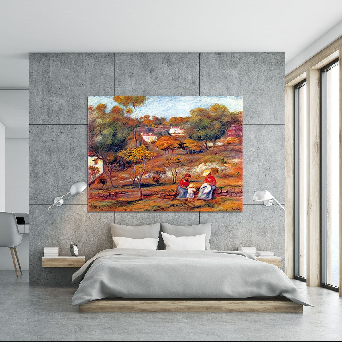 Landscape at Cagnes by Renoir Canvas Print or Poster - Canvas Art Rocks - 5