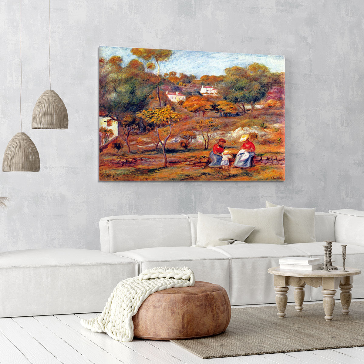 Landscape at Cagnes by Renoir Canvas Print or Poster - Canvas Art Rocks - 6