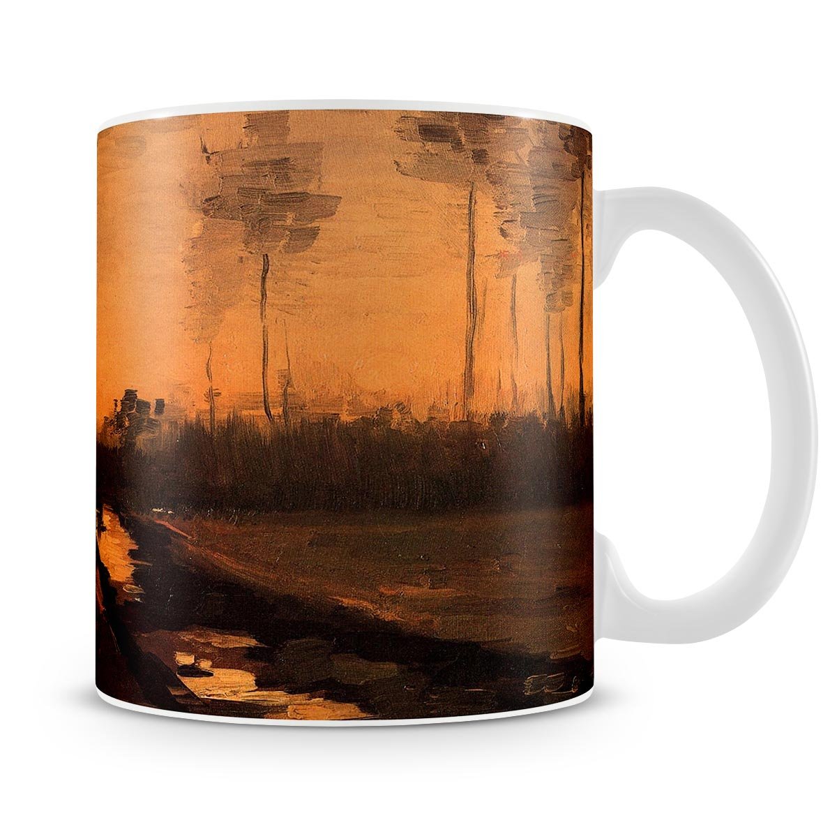 Landscape at Dusk by Van Gogh Mug - Canvas Art Rocks - 4