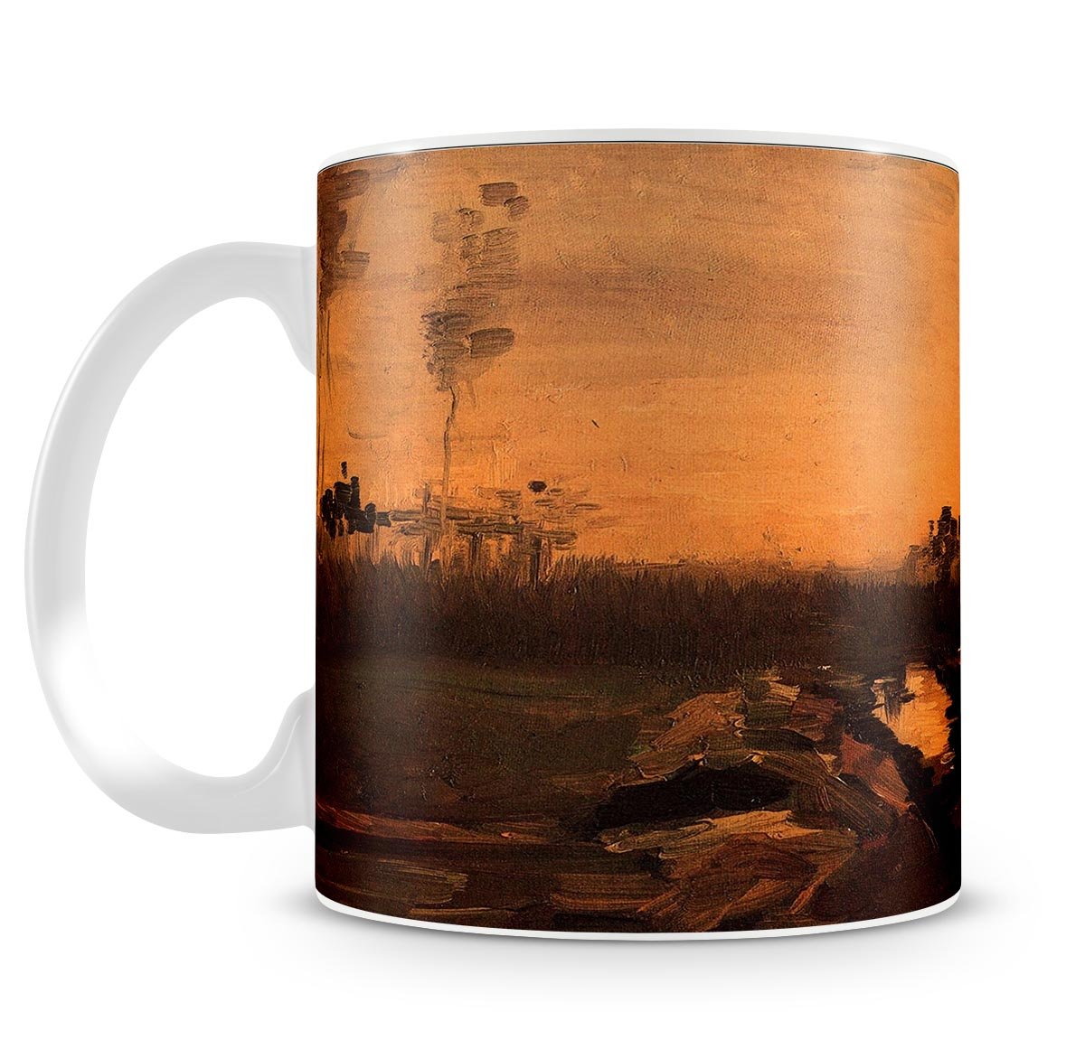 Landscape at Dusk by Van Gogh Mug - Canvas Art Rocks - 4