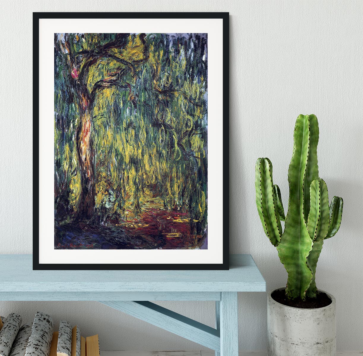 Landscape by Monet Framed Print - Canvas Art Rocks - 1