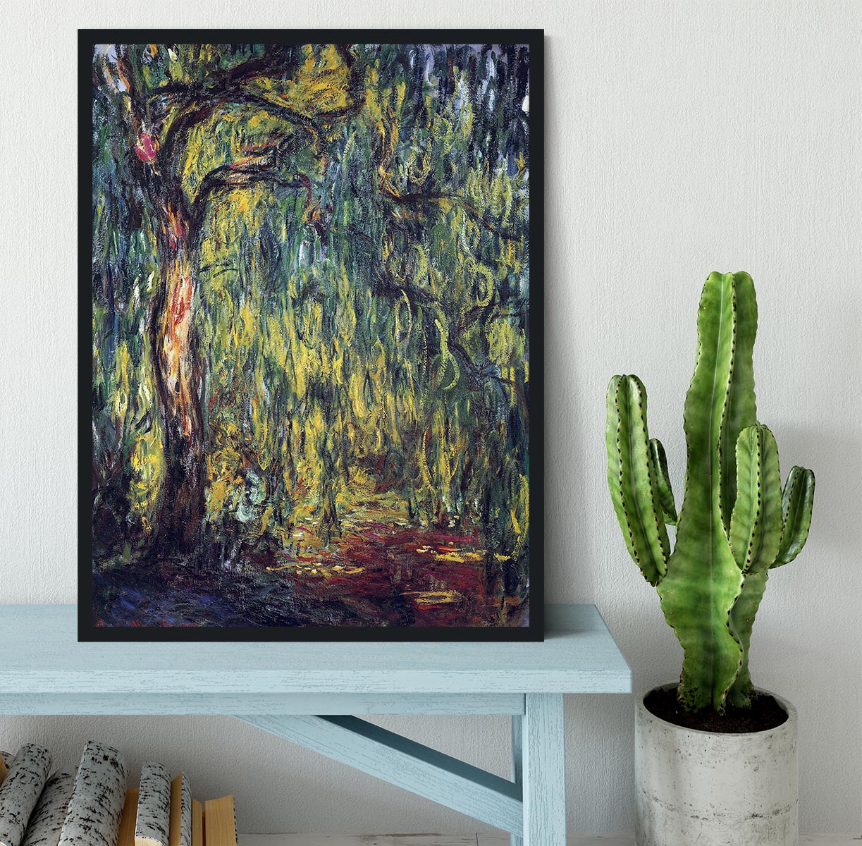 Landscape by Monet Framed Print - Canvas Art Rocks - 2