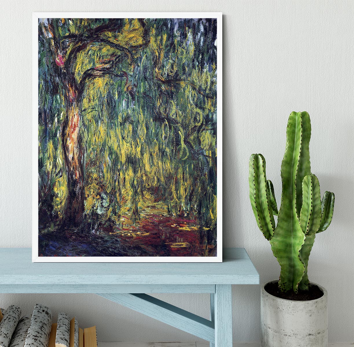 Landscape by Monet Framed Print - Canvas Art Rocks -6