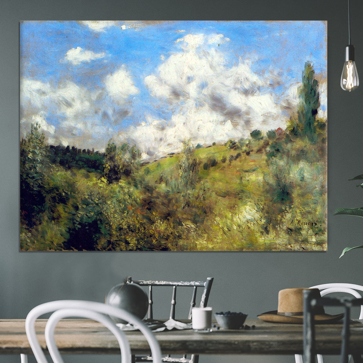 Landscape by Renoir Canvas Print or Poster - Canvas Art Rocks - 3