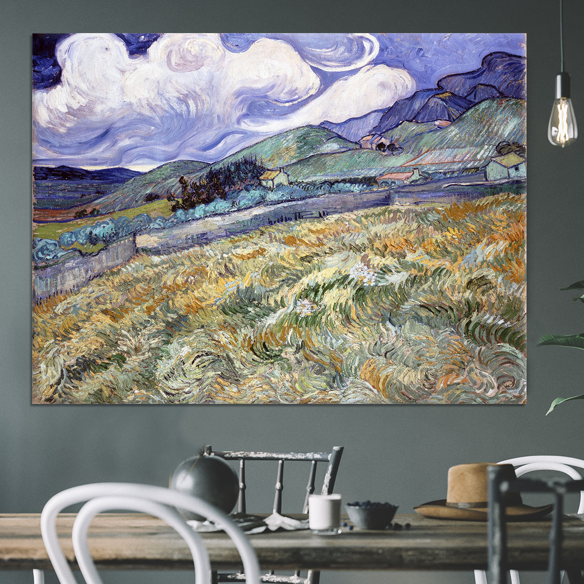 Landscape from Saint-Remy Canvas Print or Poster - Canvas Art Rocks - 3