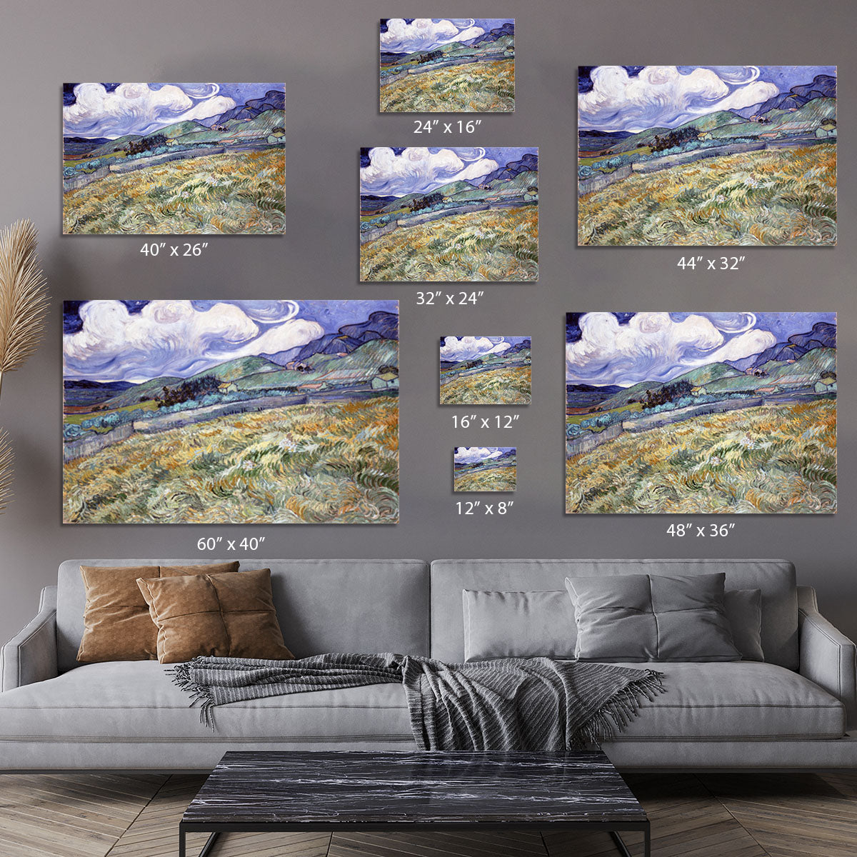 Landscape from Saint-Remy Canvas Print or Poster - Canvas Art Rocks - 7