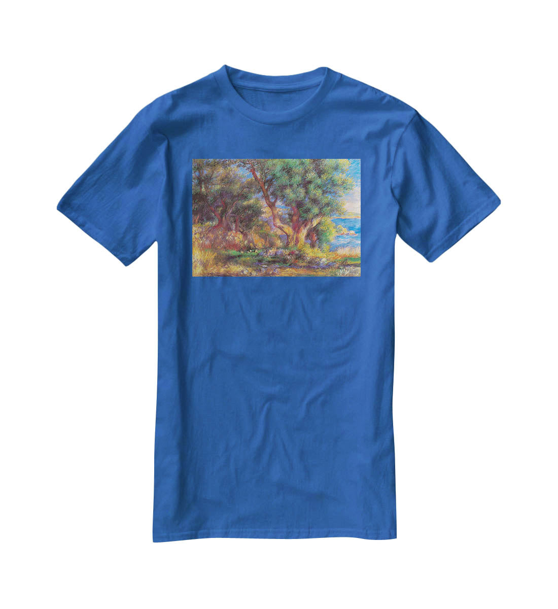 Landscape in Menton by Renoir T-Shirt - Canvas Art Rocks - 2