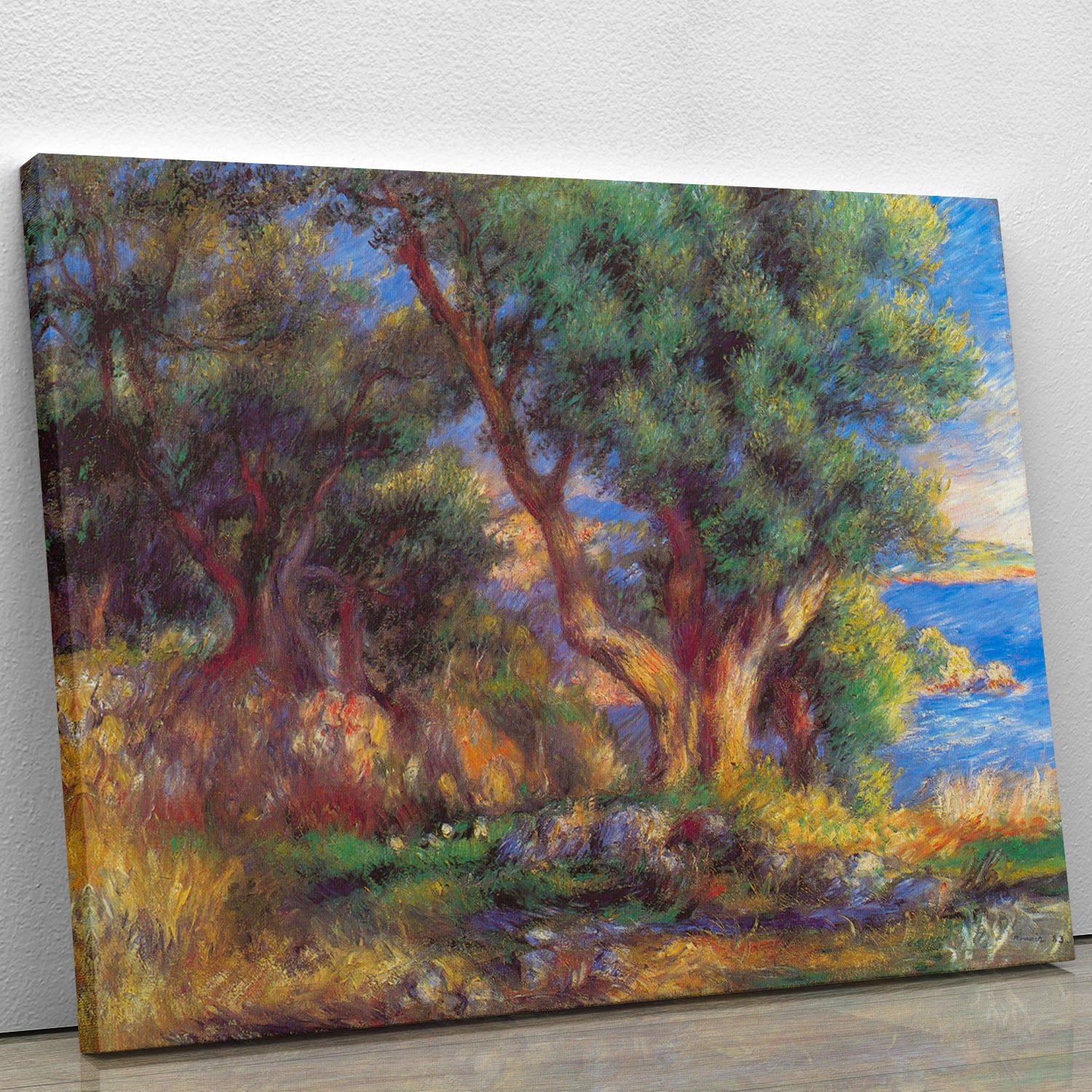 Landscape in Menton by Renoir Canvas Print or Poster - Canvas Art Rocks - 1