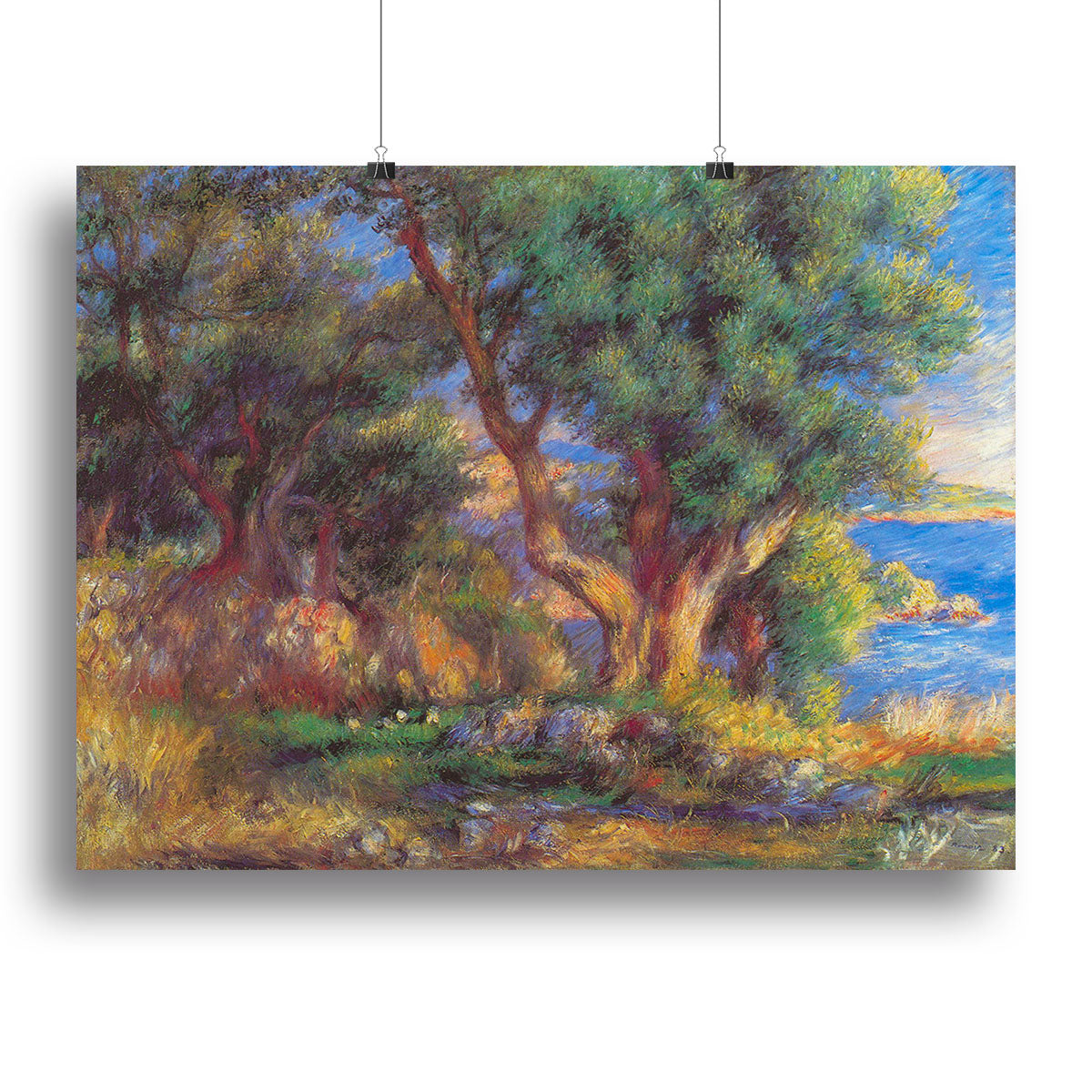 Landscape in Menton by Renoir Canvas Print or Poster - Canvas Art Rocks - 2
