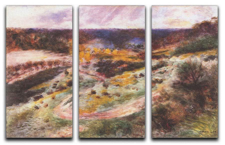 Landscape in Wargemont by Renoir 3 Split Panel Canvas Print - Canvas Art Rocks - 1
