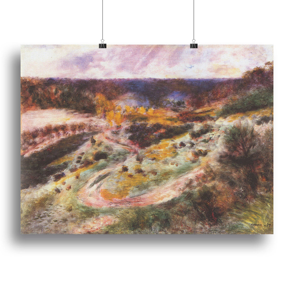 Landscape in Wargemont by Renoir Canvas Print or Poster - Canvas Art Rocks - 2