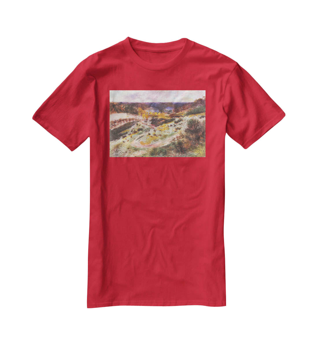 Landscape in Wargemont by Renoir T-Shirt - Canvas Art Rocks - 4
