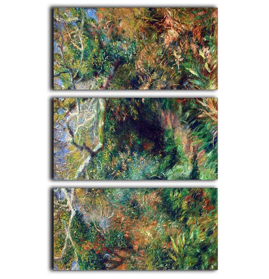 Landscape in southern France by Renoir 3 Split Panel Canvas Print - Canvas Art Rocks - 1