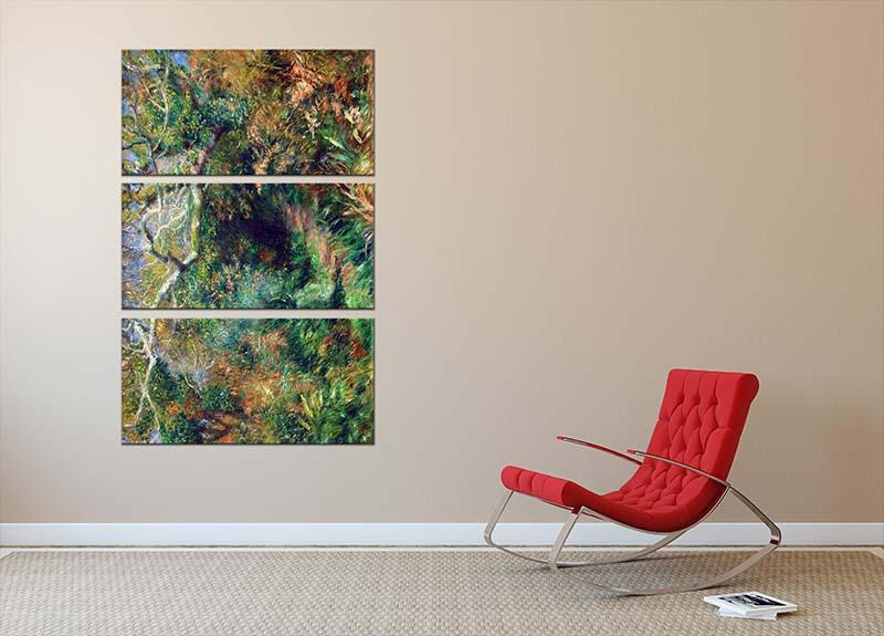 Landscape in southern France by Renoir 3 Split Panel Canvas Print - Canvas Art Rocks - 2