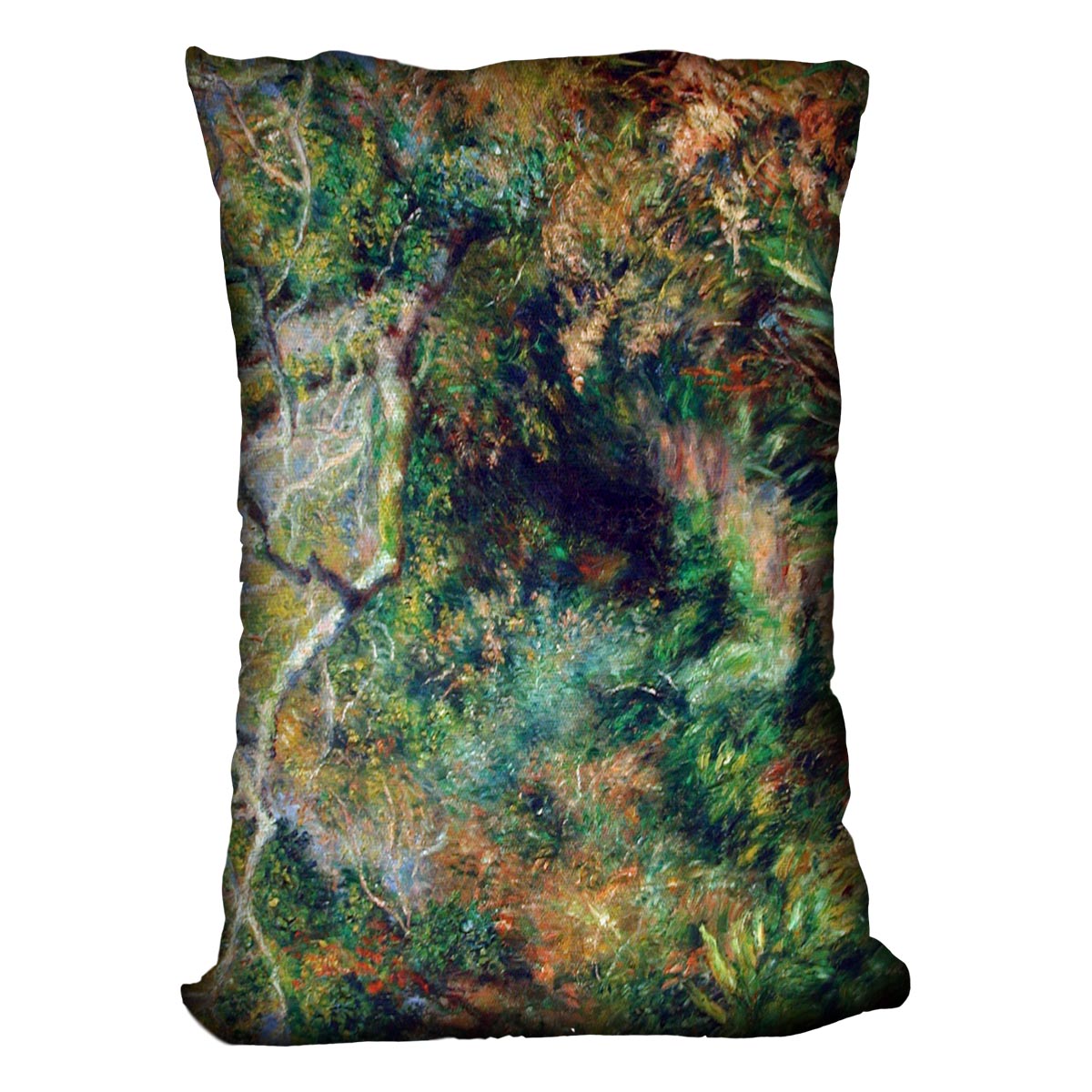 Landscape in southern France by Renoir Cushion