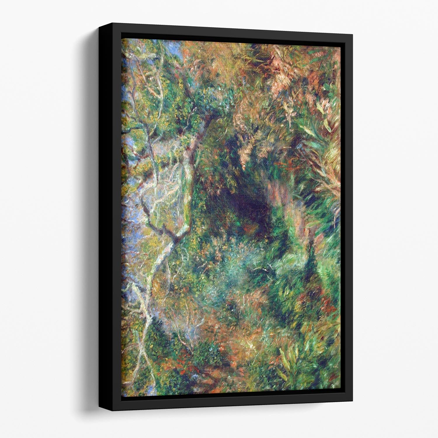 Landscape in southern France by Renoir Floating Framed Canvas