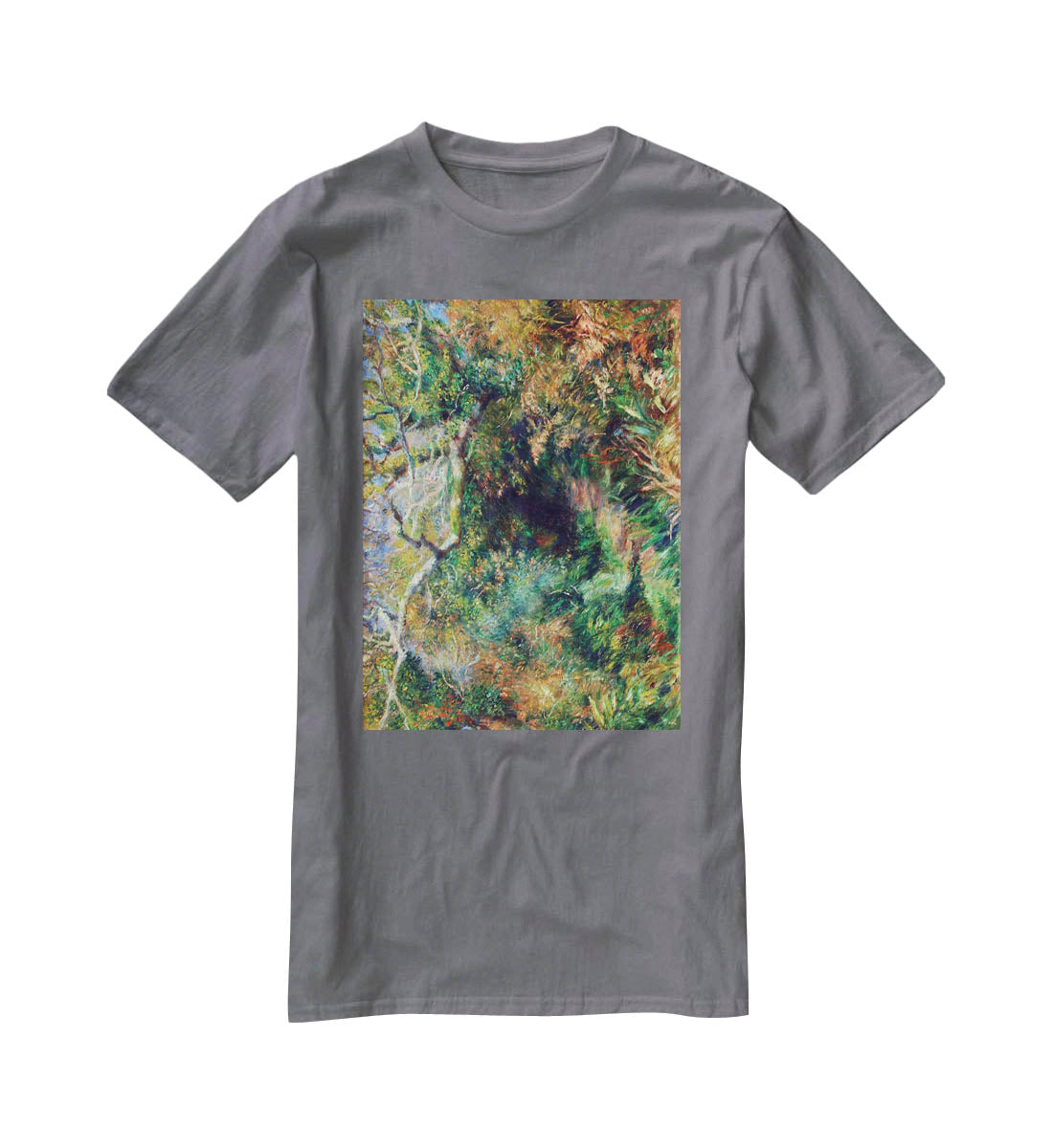 Landscape in southern France by Renoir T-Shirt - Canvas Art Rocks - 3