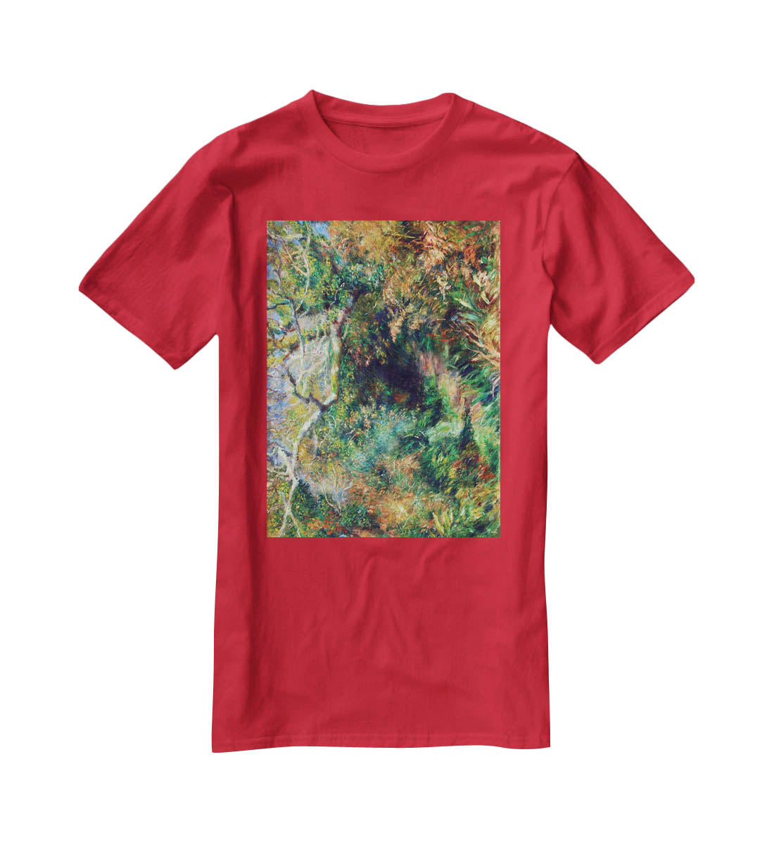 Landscape in southern France by Renoir T-Shirt - Canvas Art Rocks - 4
