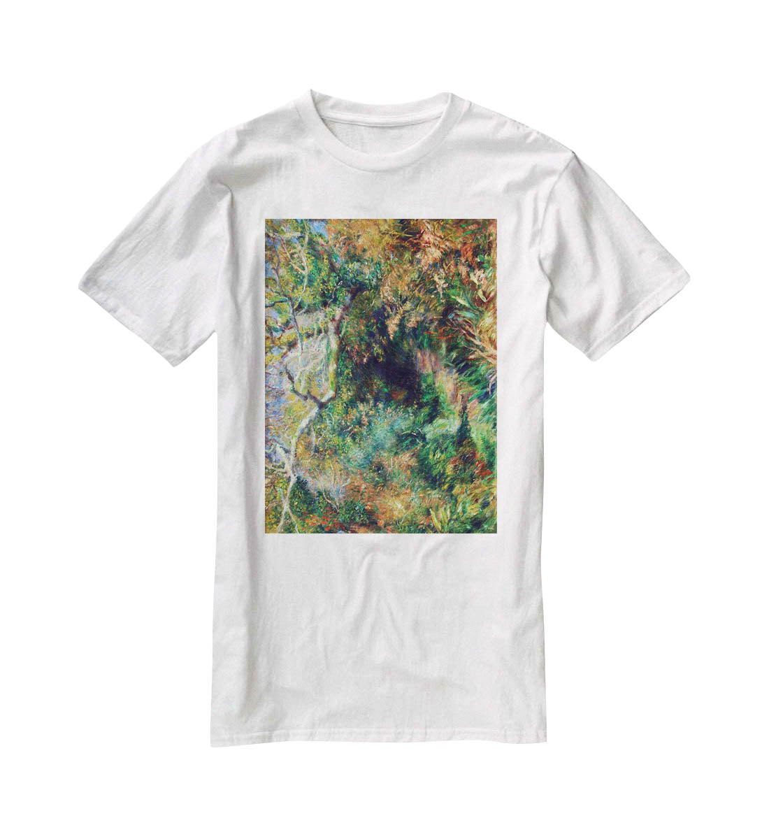 Landscape in southern France by Renoir T-Shirt - Canvas Art Rocks - 5