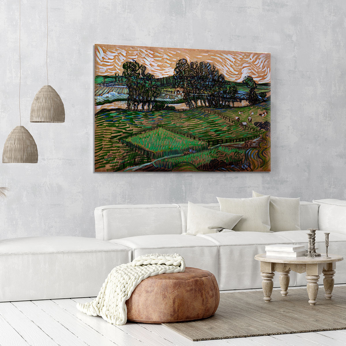 Landscape with Bridge across the Oise by Van Gogh Canvas Print or Poster - Canvas Art Rocks - 6