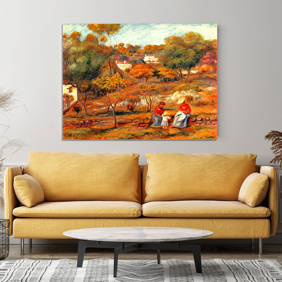 Landscape with Cagnes by Renoir Canvas Print or Poster - Canvas Art Rocks - 4
