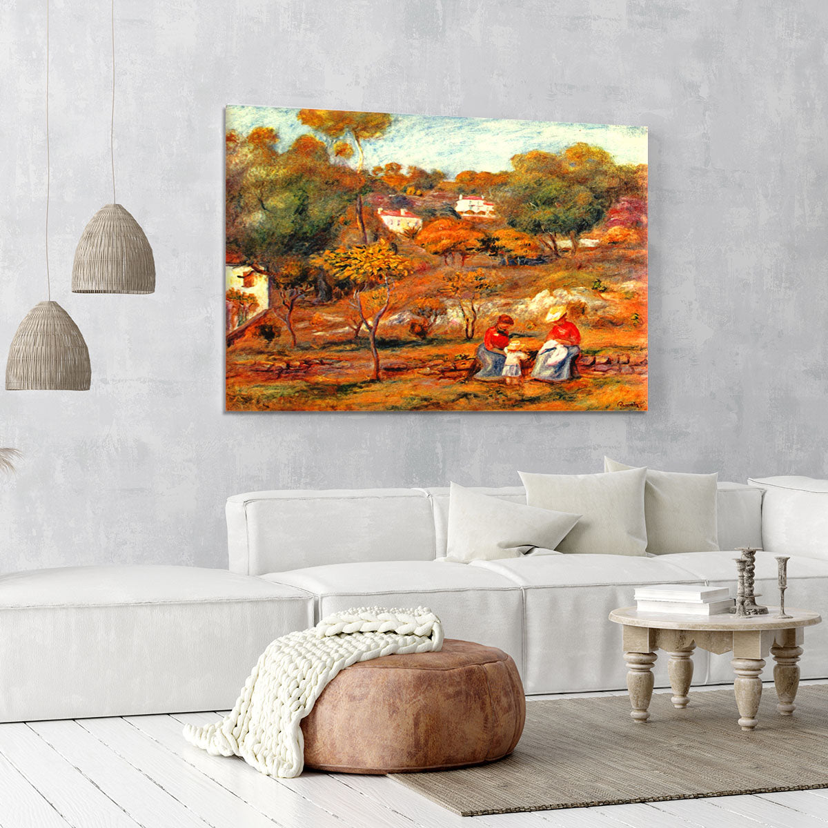 Landscape with Cagnes by Renoir Canvas Print or Poster - Canvas Art Rocks - 6