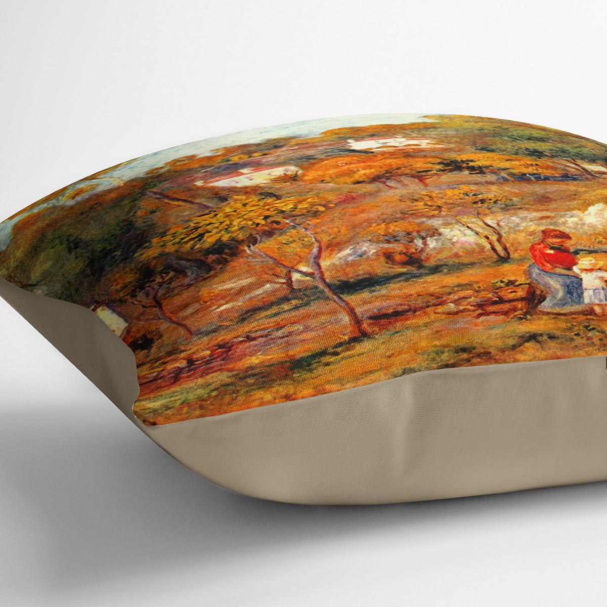 Landscape with Cagnes by Renoir Cushion