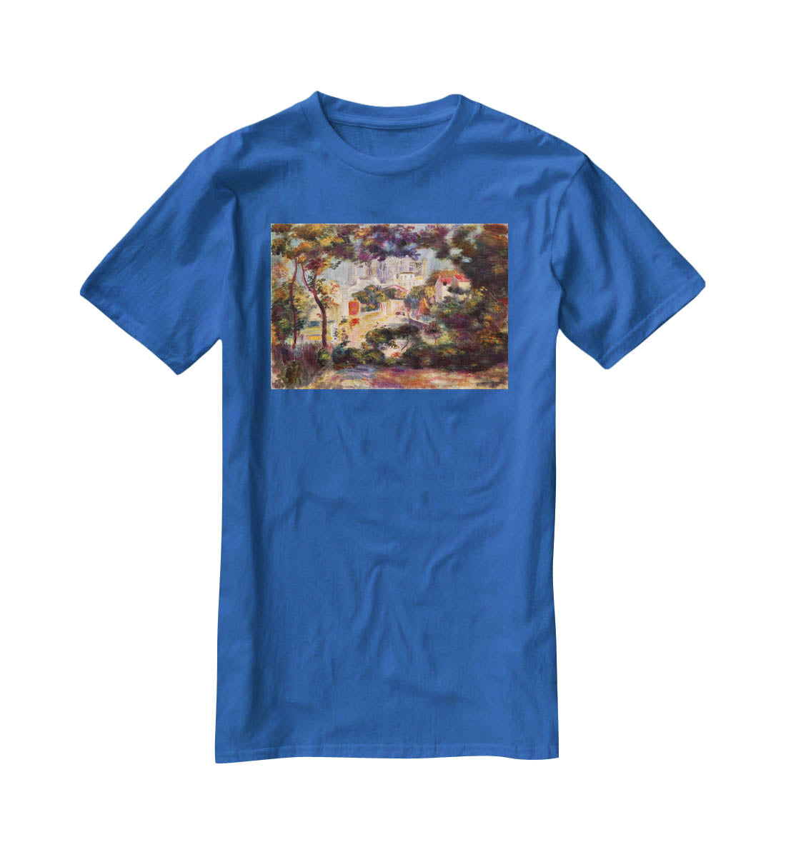 Landscape with the view of Sacre Coeur by Renoir T-Shirt - Canvas Art Rocks - 2