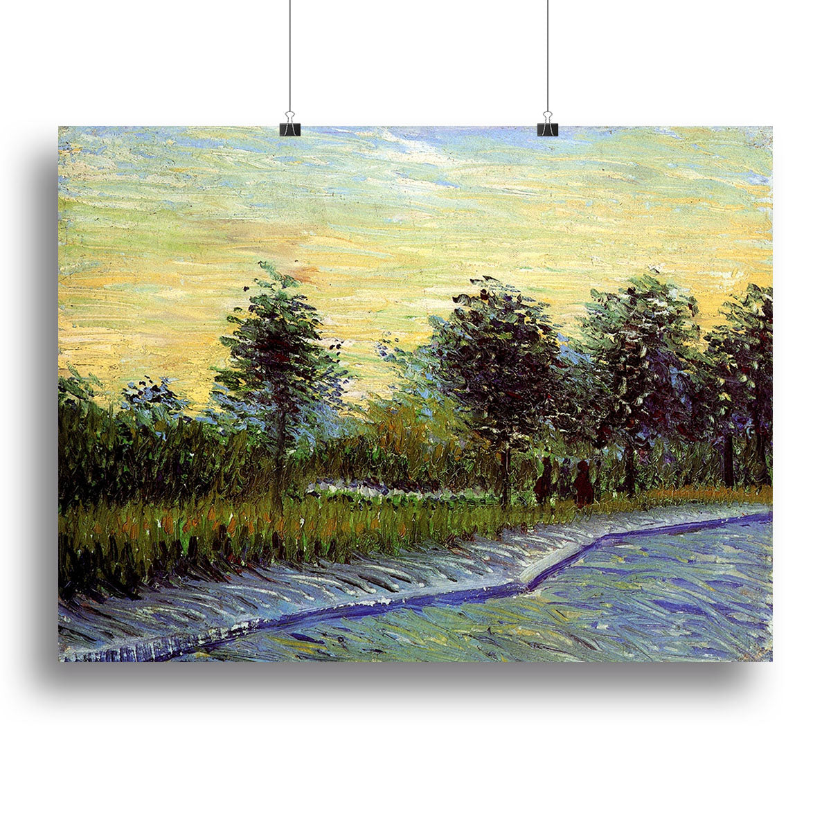 Lane in Voyer d Argenson Park at Asnieres by Van Gogh Canvas Print or Poster - Canvas Art Rocks - 2