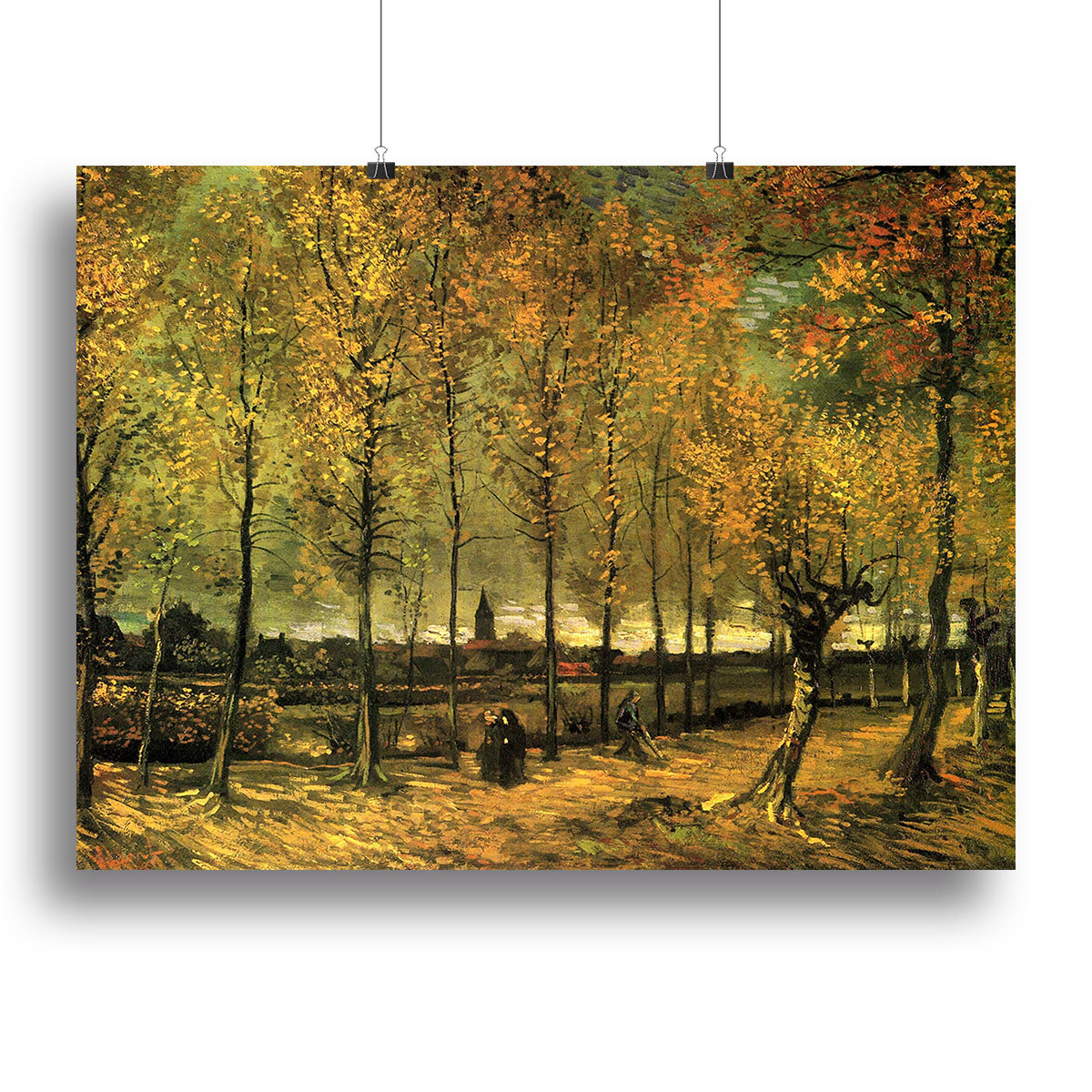 Lane with Poplars by Van Gogh Canvas Print or Poster - Canvas Art Rocks - 2