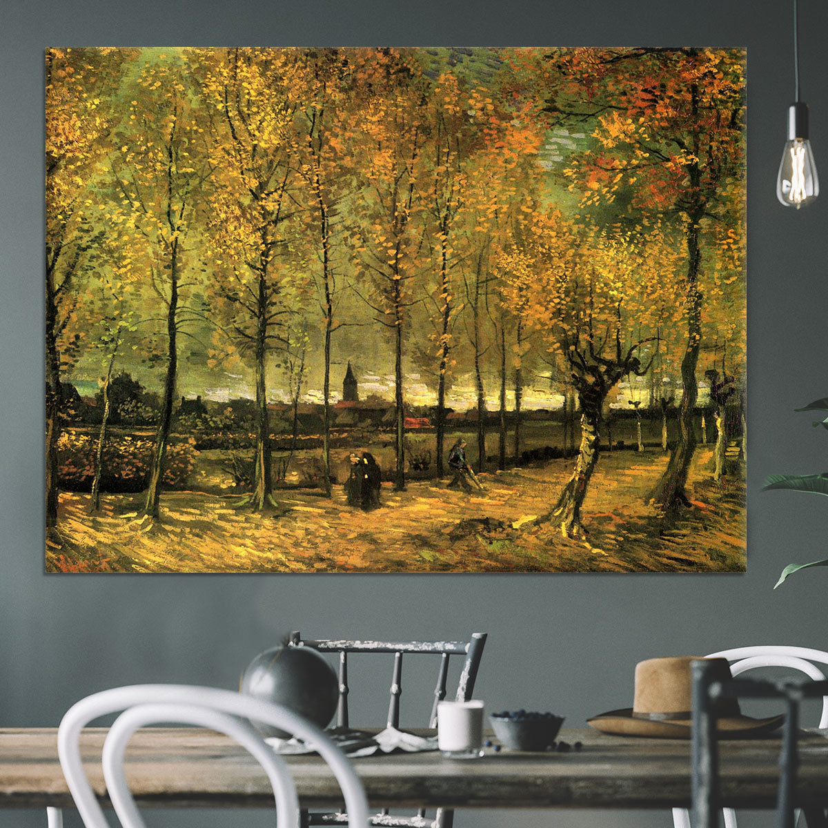 Lane with Poplars by Van Gogh Canvas Print or Poster - Canvas Art Rocks - 3