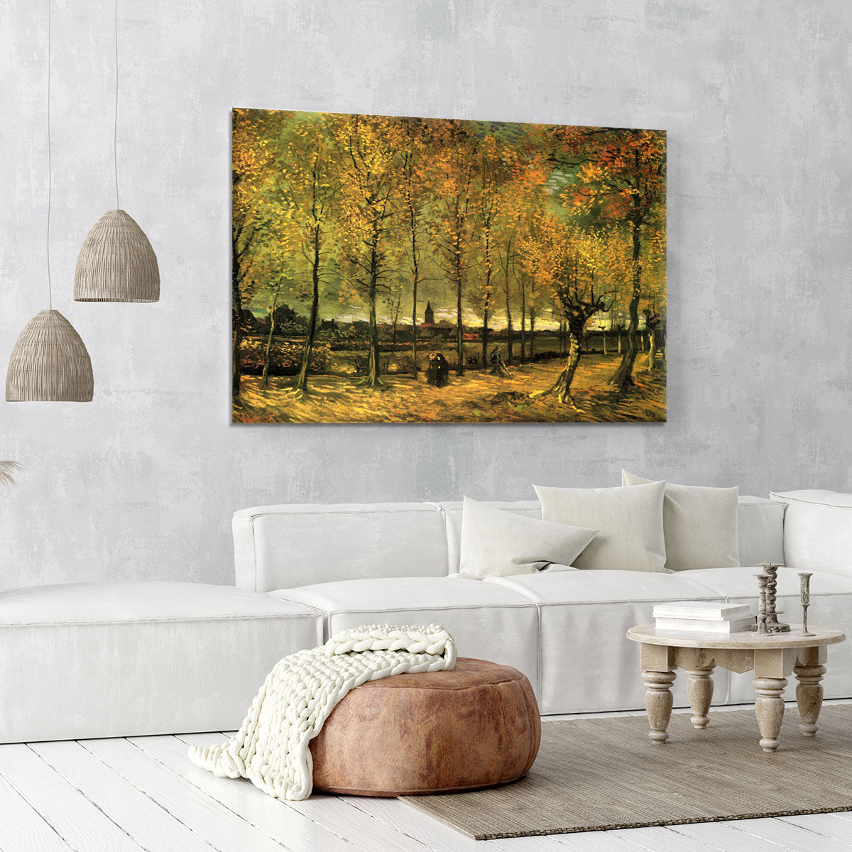 Lane with Poplars by Van Gogh Canvas Print or Poster - Canvas Art Rocks - 6