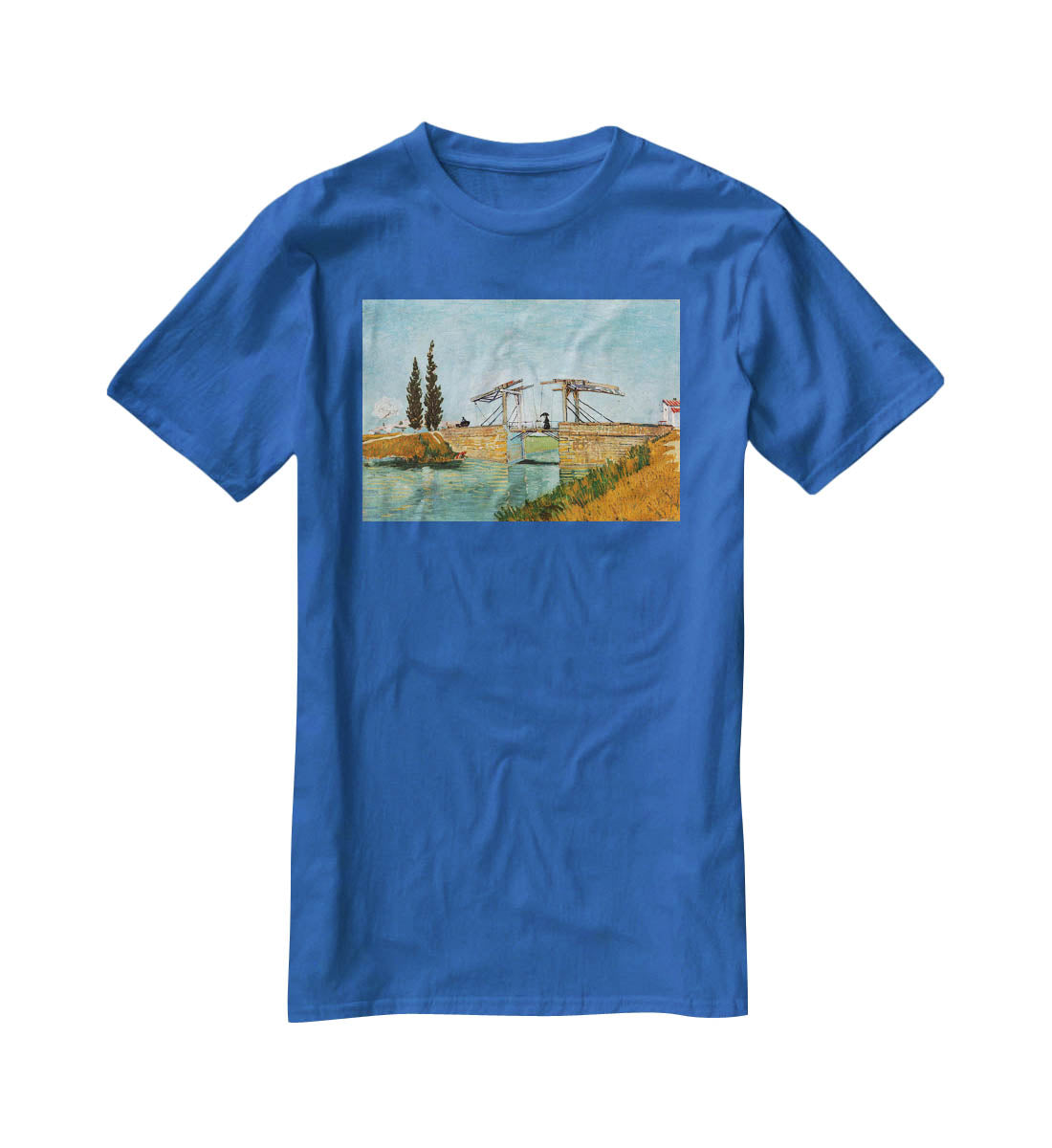 Langlois Bridge by Van Gogh T-Shirt - Canvas Art Rocks - 2