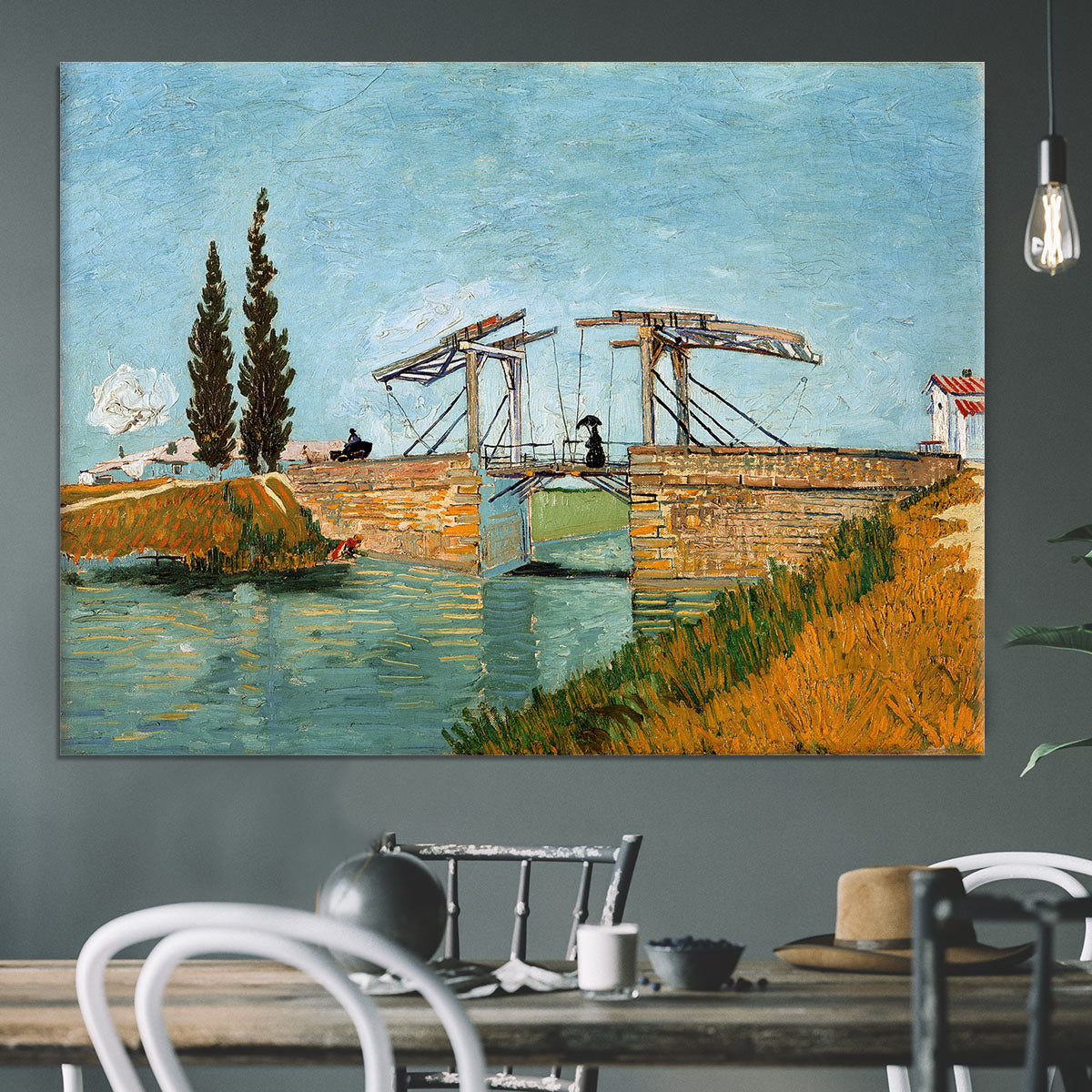 Langlois Bridge by Van Gogh Canvas Print or Poster - Canvas Art Rocks - 3
