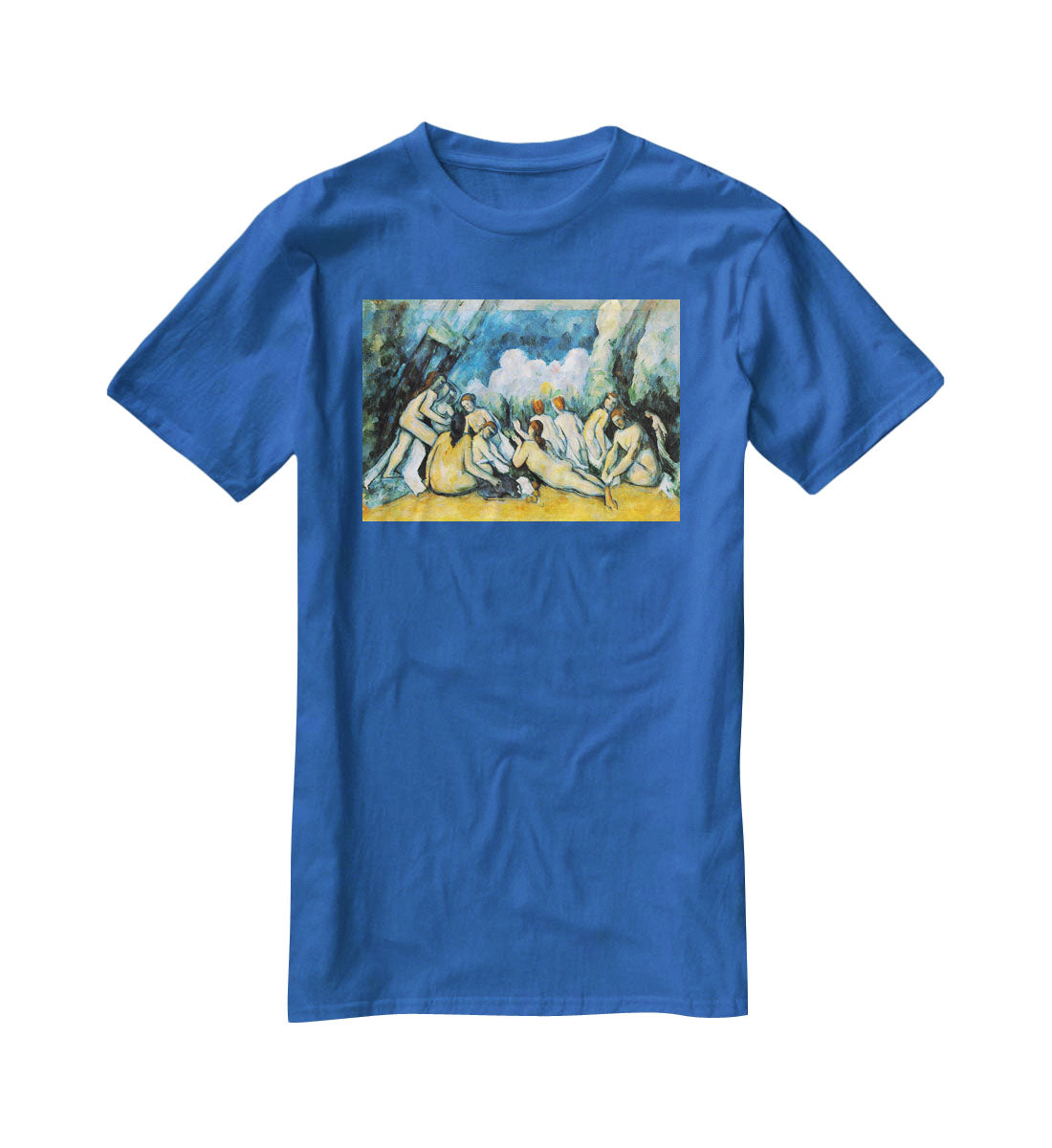 Large Bathers by Cezanne T-Shirt - Canvas Art Rocks - 2