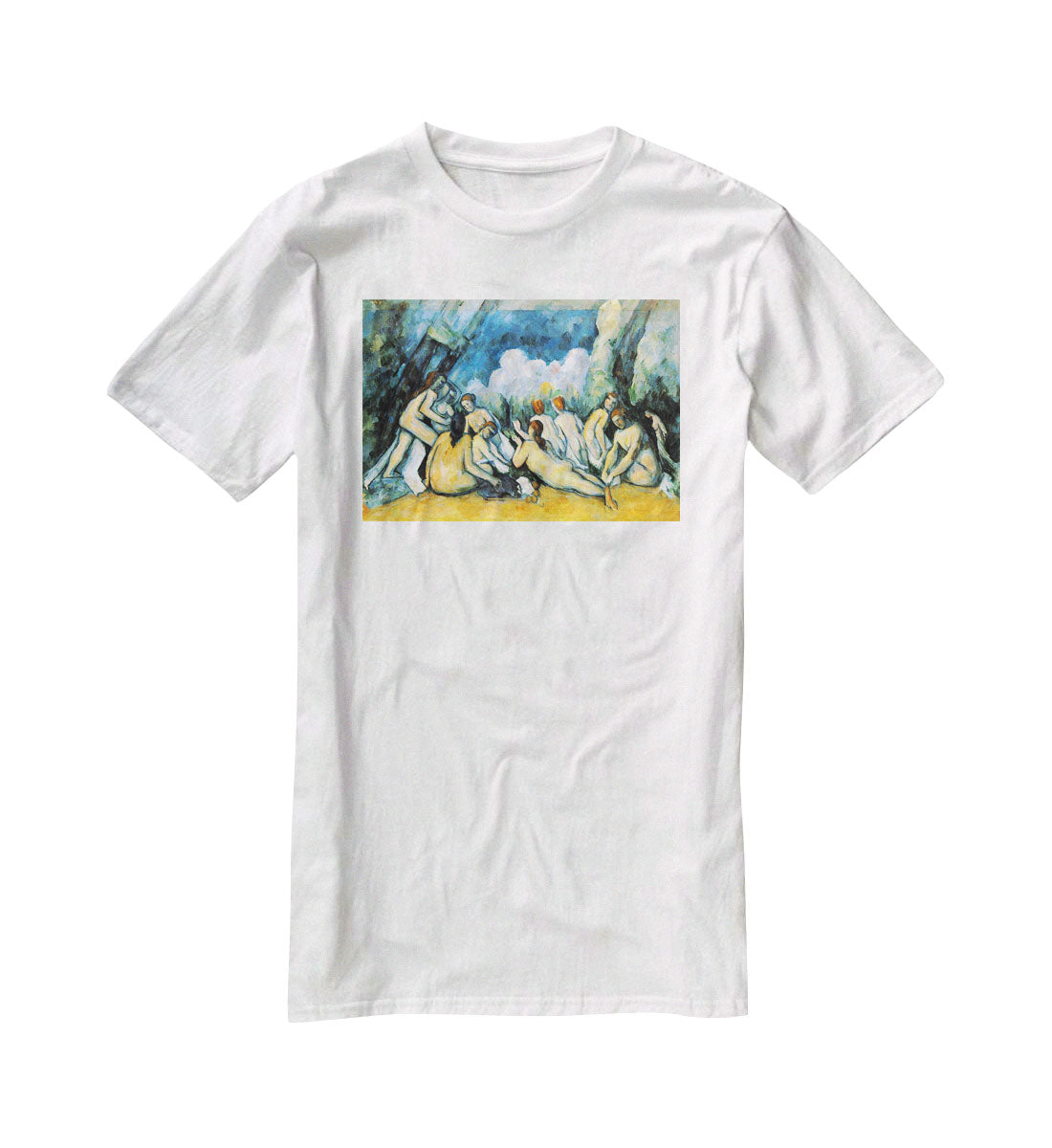 Large Bathers by Cezanne T-Shirt - Canvas Art Rocks - 5