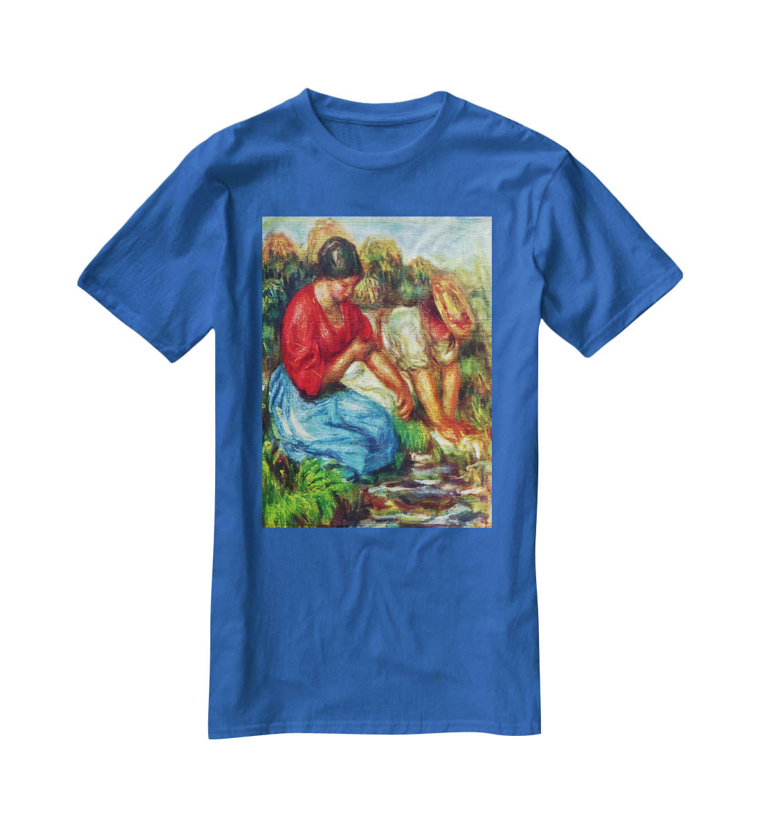 Laundresses 1 by Renoir T-Shirt - Canvas Art Rocks - 2