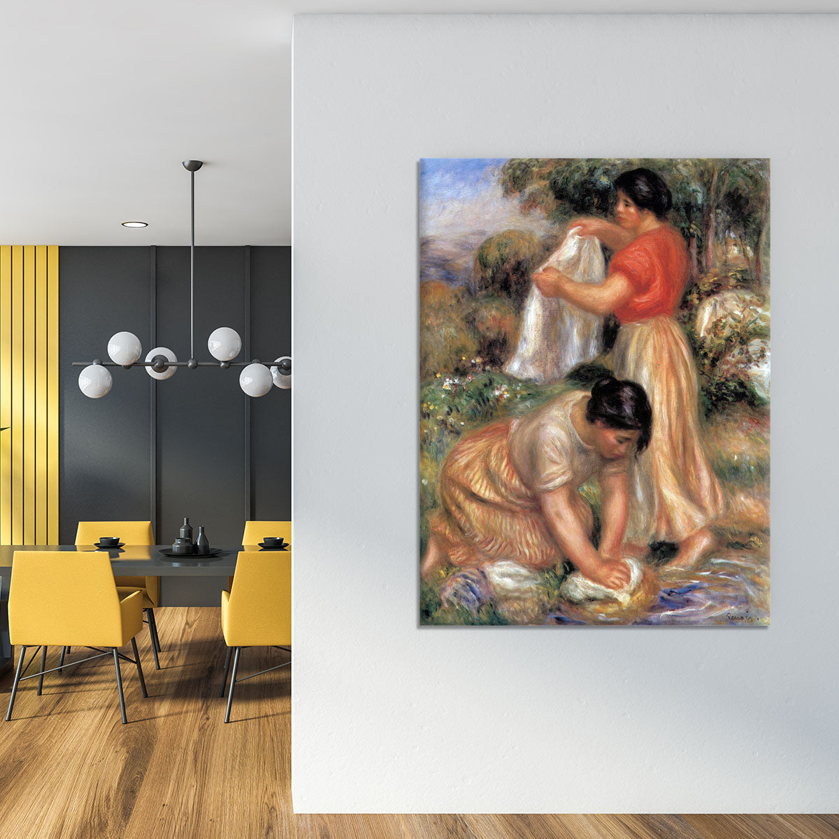 Laundresses 2 by Renoir Canvas Print or Poster - Canvas Art Rocks - 4